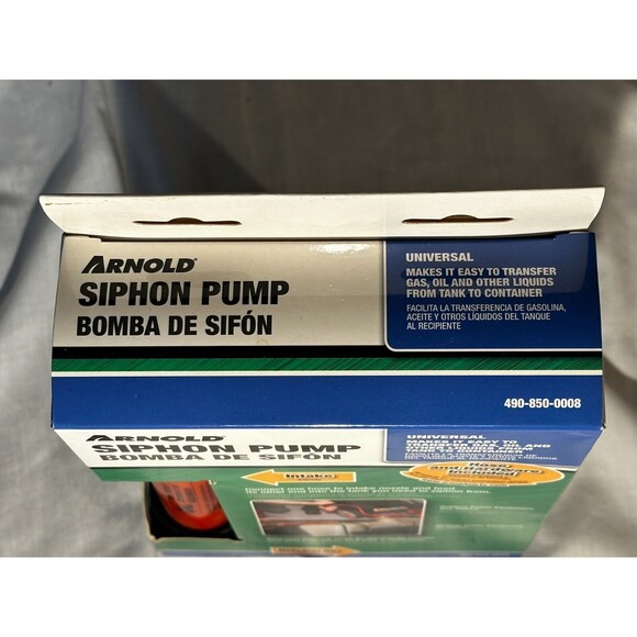 NEW Arnold Corp 490-850-0008 Siphon Small Engine Pump - Mower Snow Blower - Gas - Picture 5 of 7